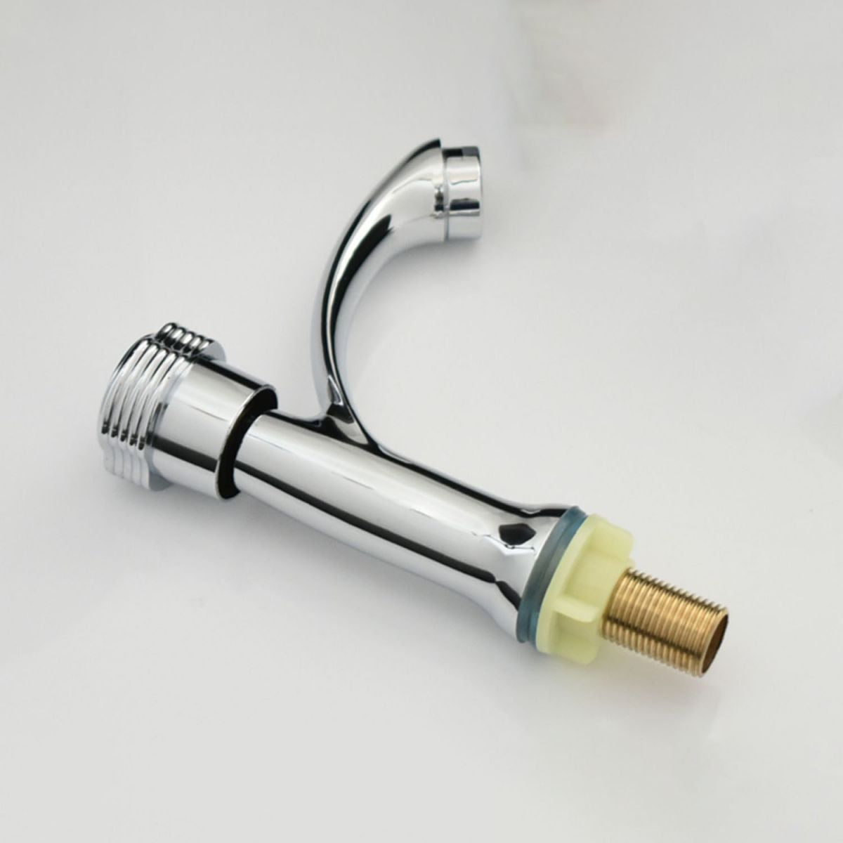 Rynx | Modern Bathroom Faucet Chrome Knob Handle with Water Hose Basin Faucet