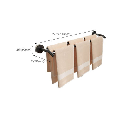 Rynx | Aluminum Bathroom Hardware Set Black Bathroom Accessories Kit Towel Bar
