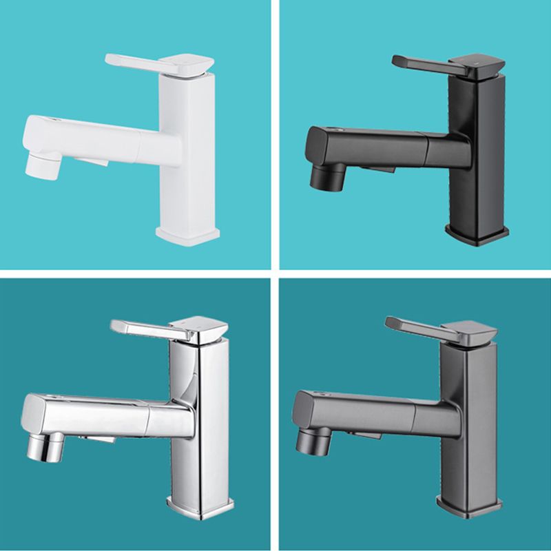 Rynx | Lever handle fitting Pull-out basin mixer with swivel spout