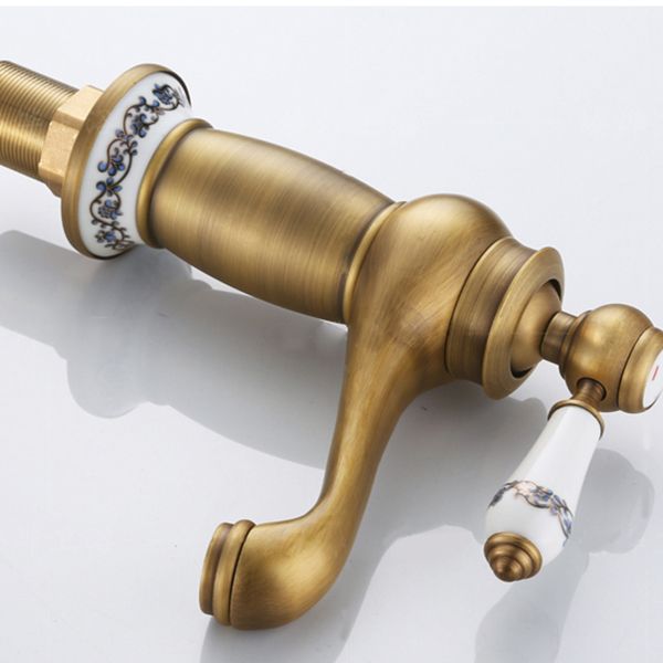 Rynx | Low-Arch Country Vessel Faucet Single-Lever Brass Faucet for Bathroom