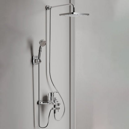 Rynx | Modern Showerhead Combination Double Showerhead Polished Stainless Steel Wall Mounted Showerhead