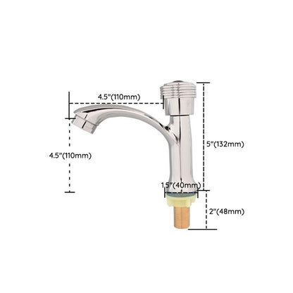 Rynx | Modern Bathroom Faucet Chrome Knob Handle with Water Hose Basin Faucet
