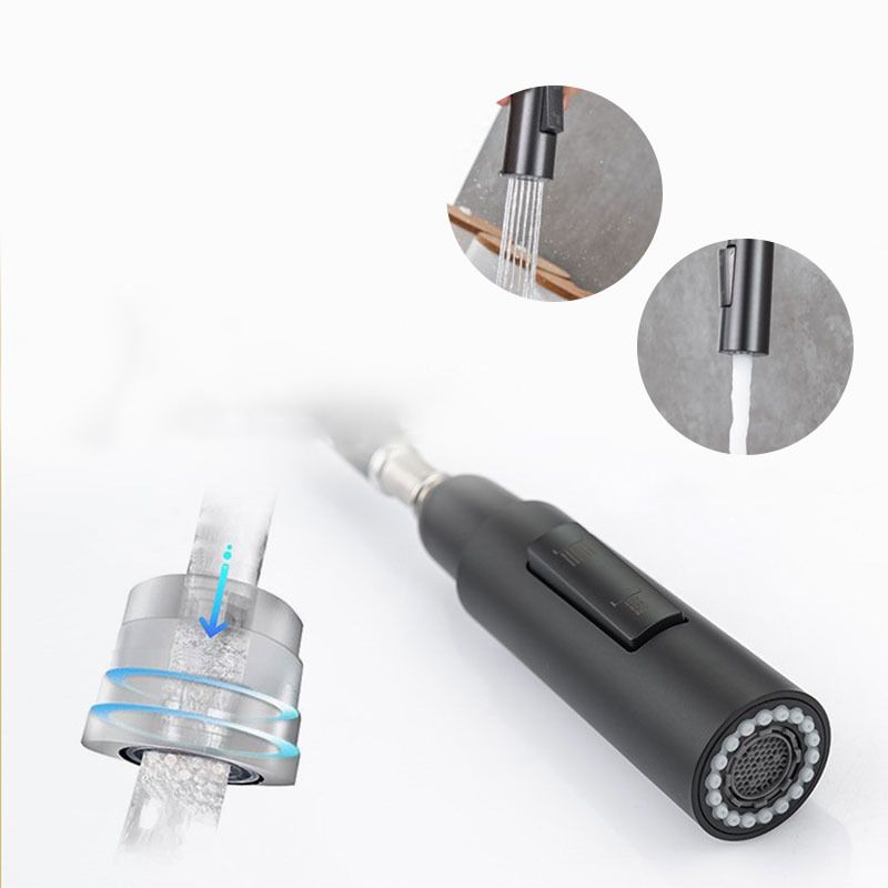 Rynx | Goose Neck Kitchen Sink Faucet Three-Way Flow with Pull-Down Spray Head