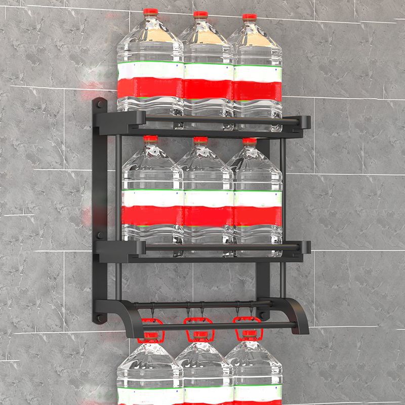 Rynx | Modern Black Bathroom Accessories Stainless Steel Fitting Set Bathroom Shelf