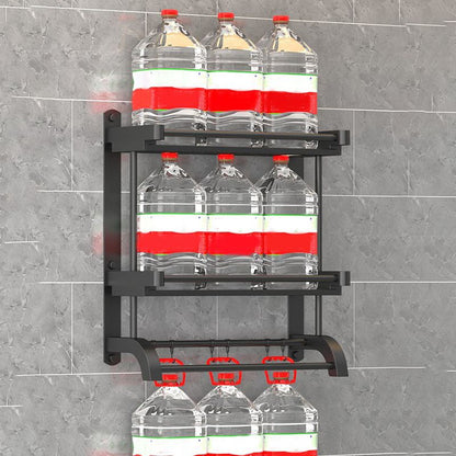 Rynx | Modern Black Bathroom Accessories Stainless Steel Fitting Set Bathroom Shelf