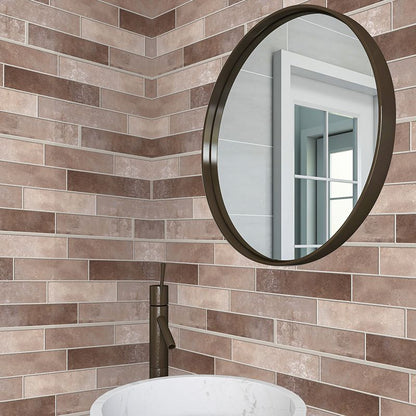 Rynx | PVC Peel & Stick Tile Kitchen waterproof splash guard Peel and Stick Wall Tile Set of 18