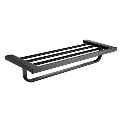 Rynx | 5-piece Modernism Bathroom Accessory Set in Matte Black Stainless Steel