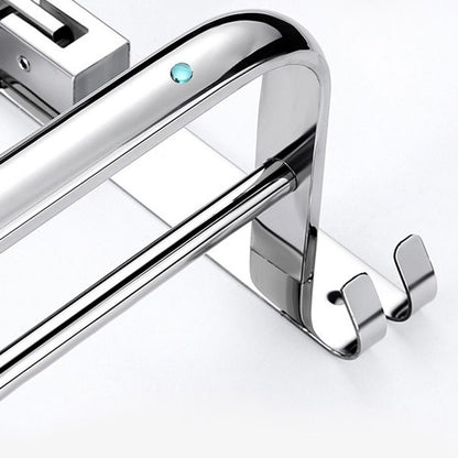 Rynx | Classic Polished Chrome Bathroom Accessory Set Towel Holder/Paper Holder/Robe Hooks Included