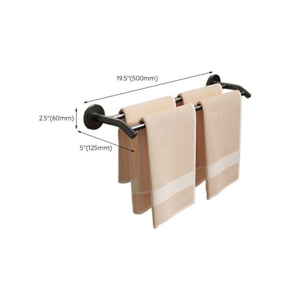 Rynx | Aluminum Bathroom Hardware Set Black Bathroom Accessories Kit Towel Bar