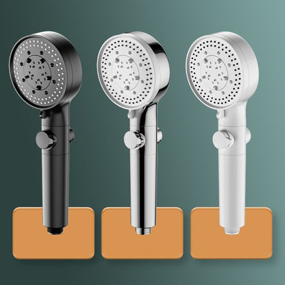 Rynx | Bathroom Shower Head 5-Stream Round Hand Shower Holder Wall Mount Shower Head