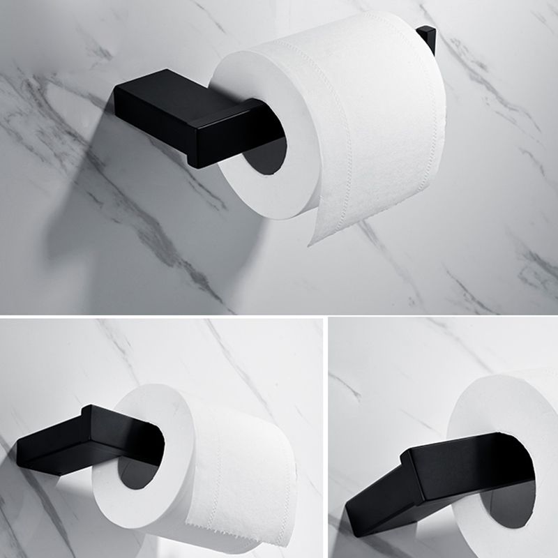 Rynx | 5-piece Modernism Bathroom Accessory Set in Matte Black Stainless Steel