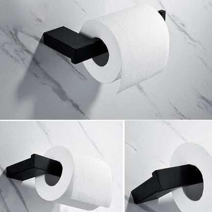 Rynx | 5-piece Modernism Bathroom Accessory Set in Matte Black Stainless Steel
