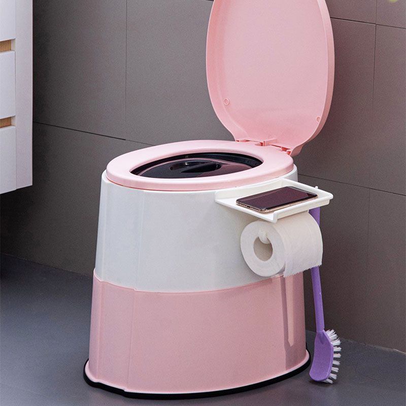 Rynx | Contemporary plastic floor-mounted toilet bowl with toilet seat for the bathroom