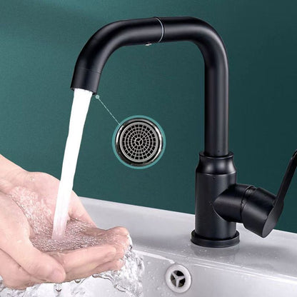 Rynx | Modern Basin Mixer Bathroom Faucet Brass Lever Swivel Spout Basin Mixer