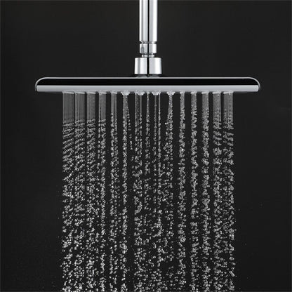 Rynx | Rectangular Fixed Shower Head Traditional Ceiling Mounted Shower Head