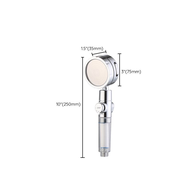 Rynx | Modern Handheld Showerhead 3 Spray Round Metal Shower Heads