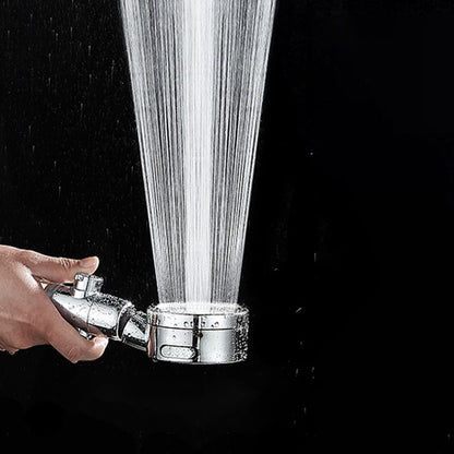 Rynx | Modern Handheld Shower Head Silver Round Standard Shower Heads