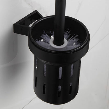 Rynx | Modern Matt Black Bathroom Shelf Paper Holder Bathroom Accessory Set
