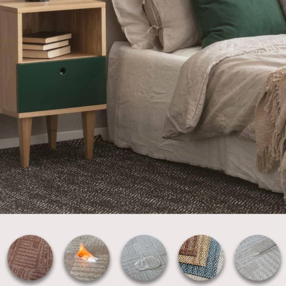 Rynx | Living Spaces Square Vinyl Flooring Peel and Stick Fabric Look PVC Floor Covering