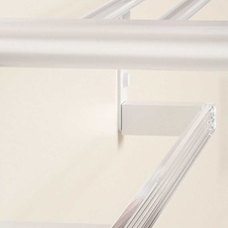 Rynx | White metal and acrylic bathroom accessories as single item or in set with bathroom shelf