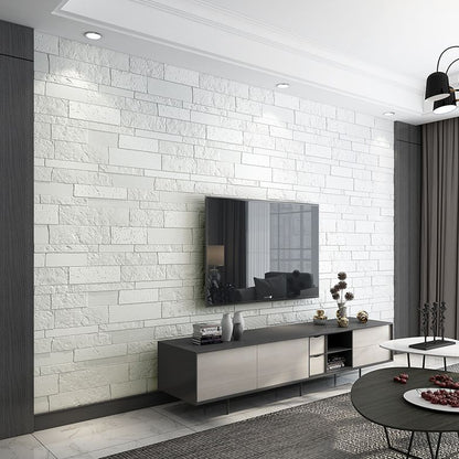 Rynx | Industrial 3D Brick Wall Plank Bathroom Living Room Wall Panel Set of 10