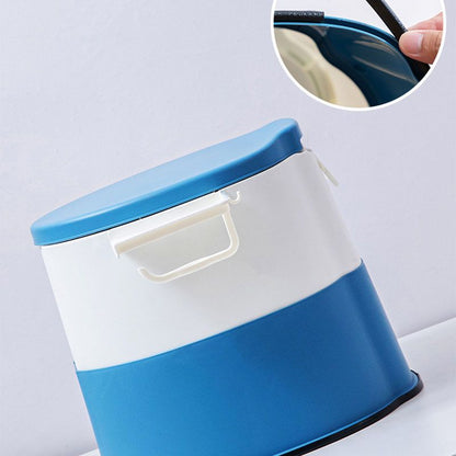 Rynx | Contemporary plastic floor-mounted toilet bowl with toilet seat for the bathroom