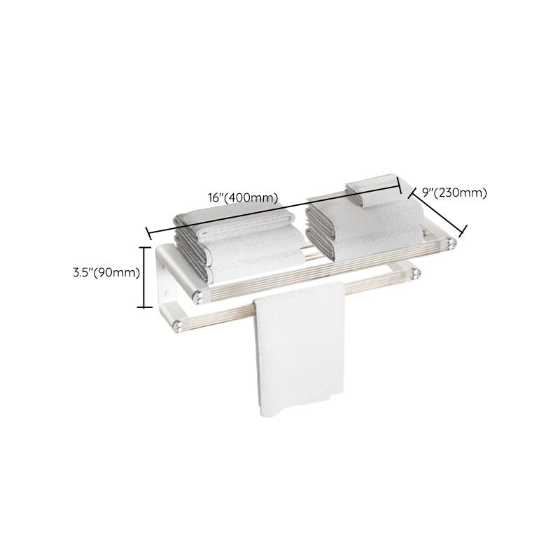 Rynx | White metal and acrylic bathroom accessories as single item or in set with bathroom shelf