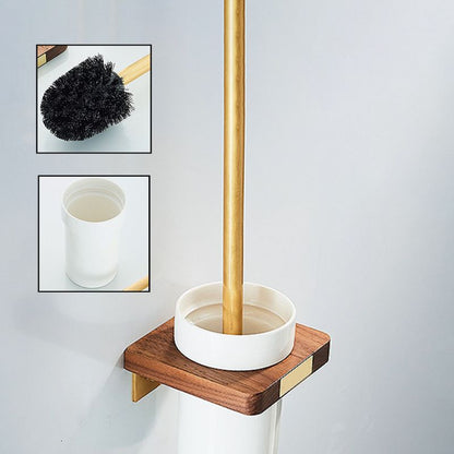 Rynx | Modern Gold Bathroom Accessory Set Bathroom Shelf Paper Holder Bathroom Accessory Set