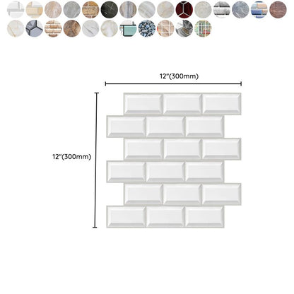 Rynx | Plastic Peel-and-Stick Tiles Indoor Subway Tiles Wallpaper with waterproof