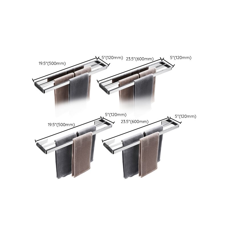 Rynx | 5-piece modern bathroom accessories as a single item or in a set Polished chrome bathroom set