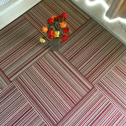 Rynx | Dark Color Level Loop Carpet Tile Non-Slip Self-Adhesive Indoor Office Carpet Tiles
