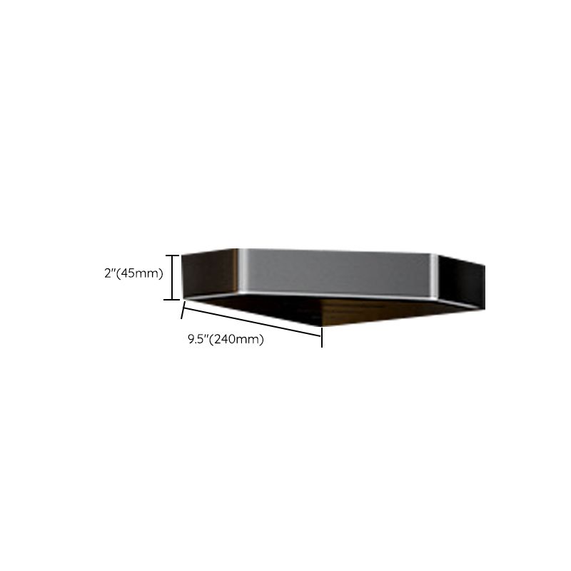 Rynx | Modern Bathroom Set with Bath Shelf/Towel Holder & Paper Holder Black Bathroom Hardware