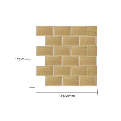Rynx | Modern Peel & Stick Mosaic Tile PVC Herringbone Peel and Stick Wall Tile
