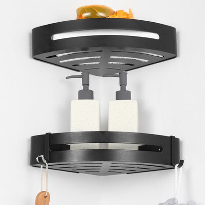 Rynx | Modern Matt Black Bathroom Shelf Paper Holder Bathroom Accessory Set
