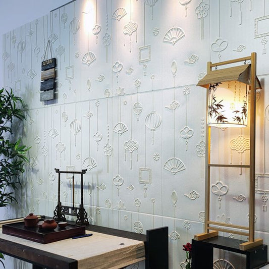 Rynx | Contemporary Wall Panels Self-Adhesive Waterproof Cartoon 3D Print Wall Covering