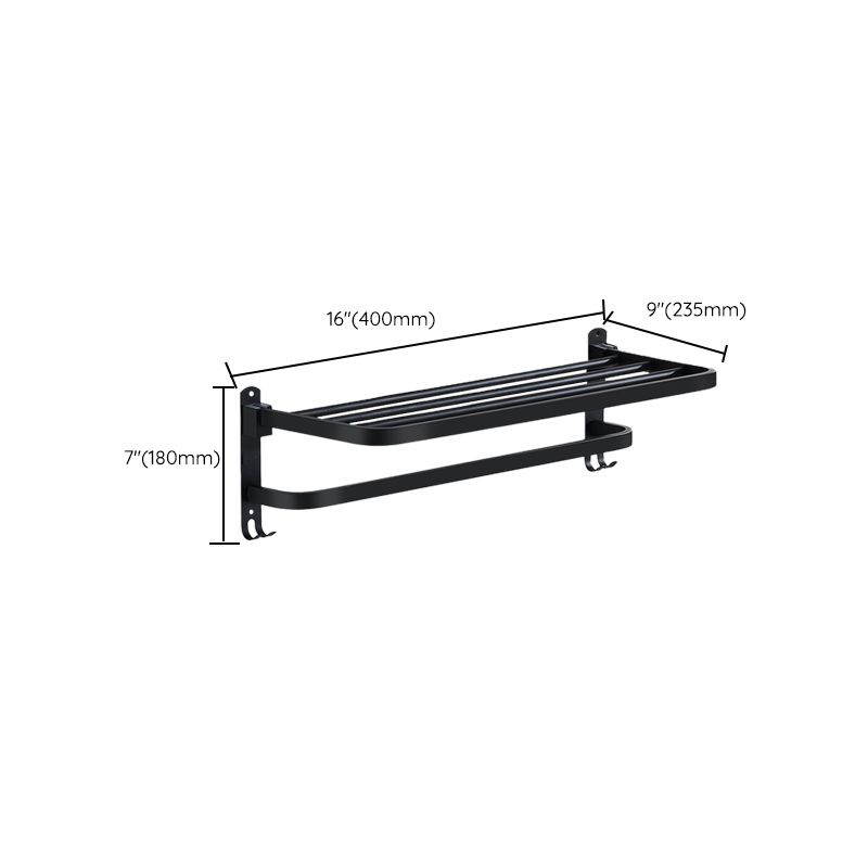 Rynx | Modern Bathroom Accessories Black Paper Holder Bathroom Shelf Bathroom Accessory Set
