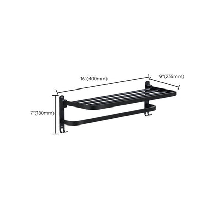 Rynx | Modern Bathroom Accessories Black Paper Holder Bathroom Shelf Bathroom Accessory Set