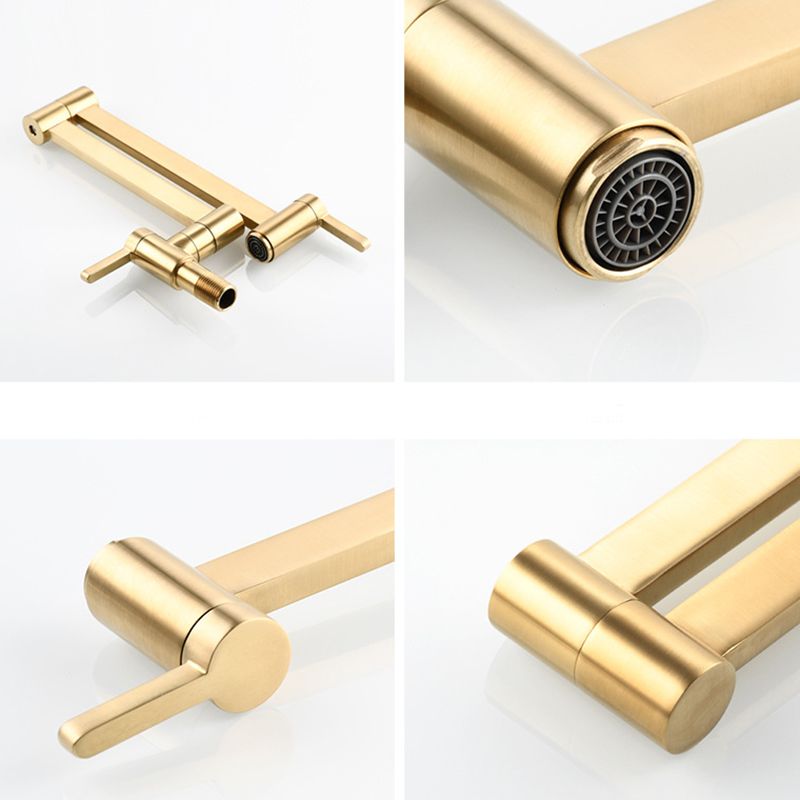 Rynx | Beautiful Wall-Mounted Brass Fixtures Stain-Resistant Wall-Mounted Bathroom Faucet
