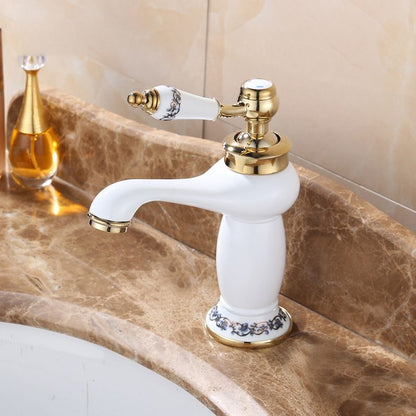 Rynx | Luxury Vessel Faucet Brass Lever Handles Low Arc Sink Faucet