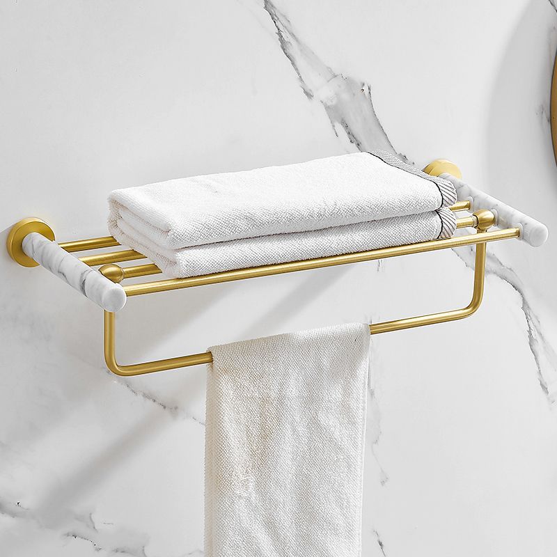 Rynx | 7-piece bathroom accessory set marble and metal bathroom hardware