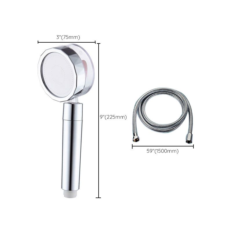 Rynx | Contemporary Shower Head Combination Handheld Shower Plastic Wall Mounted Silver Shower Head