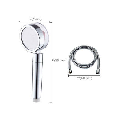Rynx | Contemporary Shower Head Combination Handheld Shower Plastic Wall Mounted Silver Shower Head