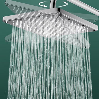 Rynx | Modern Showerhead Combination Double Showerhead Polished Stainless Steel Wall Mounted Showerhead