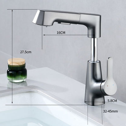 Rynx | Modern Faucet Solid Copper Centerset Bathroom Faucet