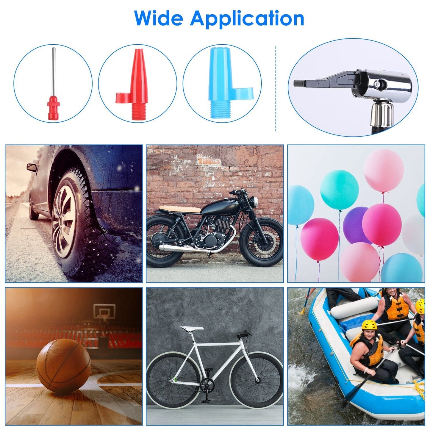 Rynx | 120W Max Power Portable Tire Pump with Digital Display LED Light