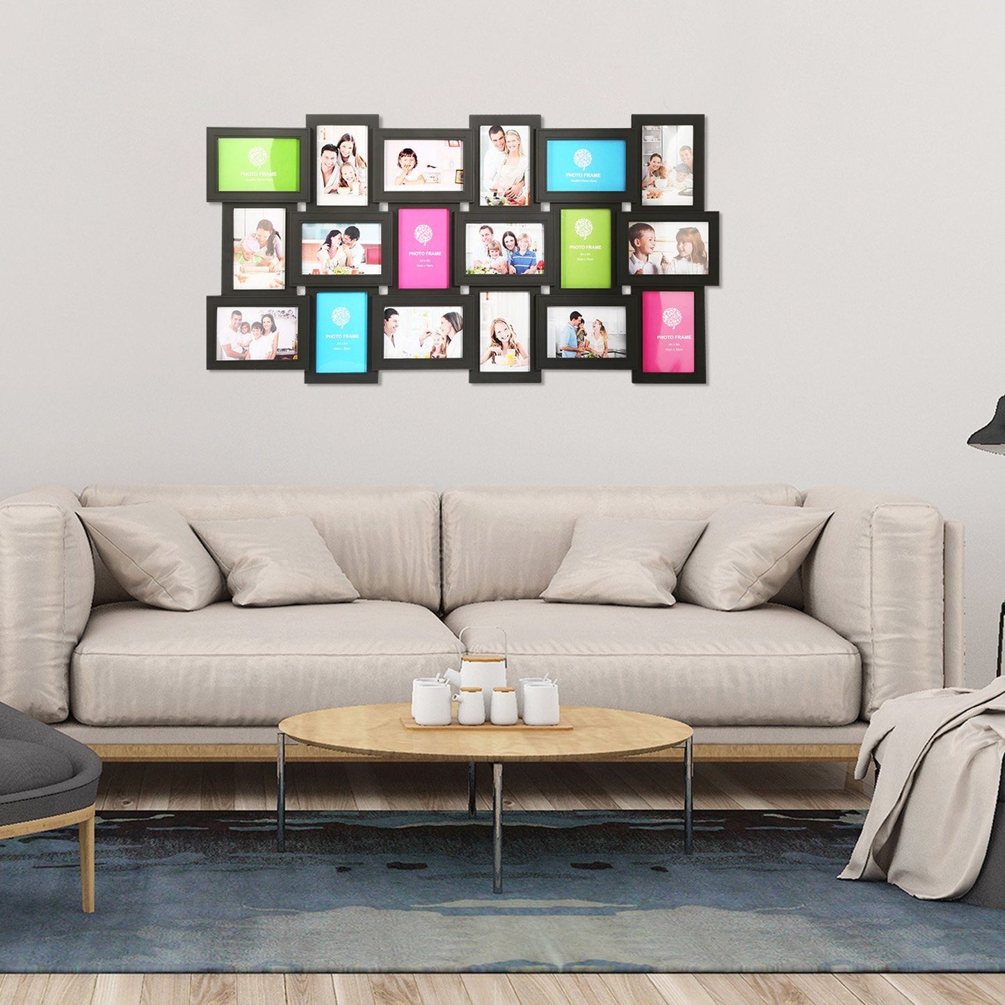 Rynx | 12/18 Picture Frames Collage for Pictures in 4" x 6" Glass Protection