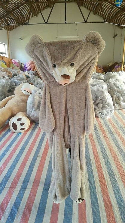 RYNX | Giant Teddy Plush Bear Giant Soft Toys Leather Cover gray