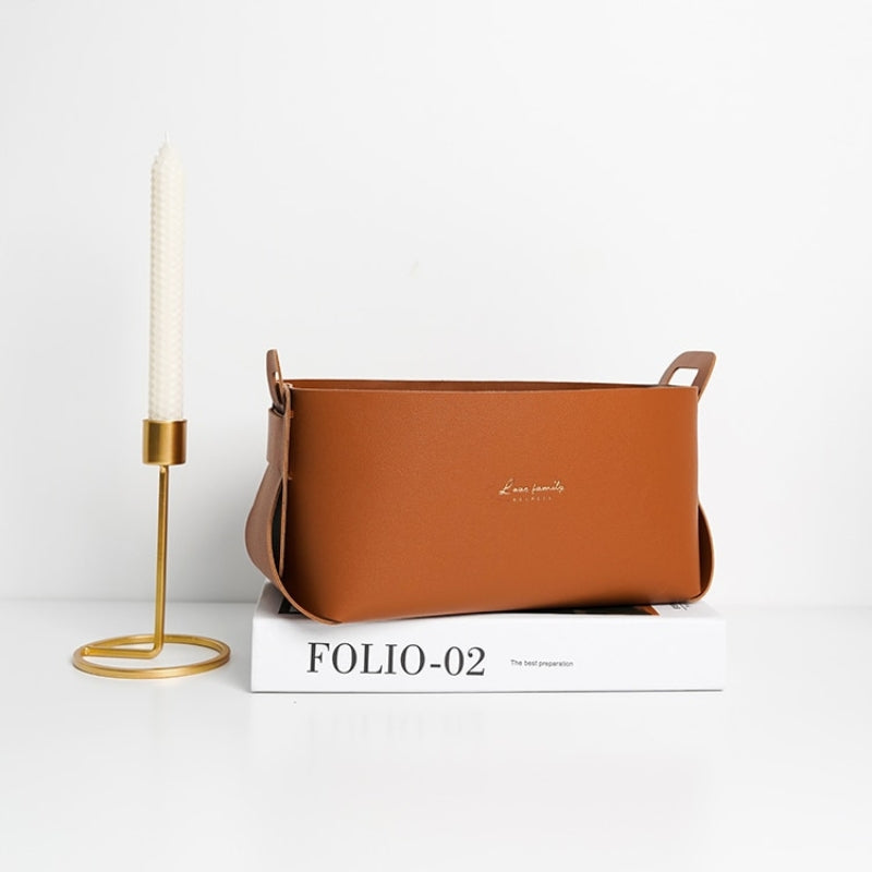 Rynx | Faux leather storage baskets