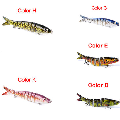 Rynx | Pike fishing lures Artificial Multi Jointed Sections Hard Bait Trolling Pike Carp Fishing Tools