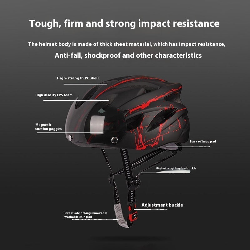 Rynx | Mountain Highway Vehicle Magnetic Suction Glasses Riding Helmet Breathable And Windproof
